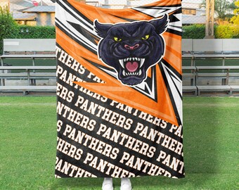 Boomerang Mascot Repeat Custom Sports Blanket, Custom School blanket, Mascot sport blanket, Personalized Sports Blanket (GS1002)