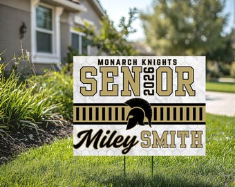 Custom Graduation Yard Sign, Senior Yard Sign 2029, College Bound Sign, Personalized Graduation Sign, High School Senior Decor (YS1006)