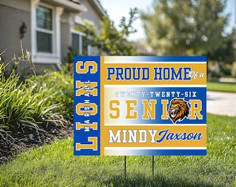 Custom Graduation Yard Sign, Senior Yard Sign 2029, College Bound Sign, Personalized Graduation Sign, High School Senior Decor (YS1007)