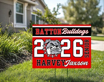 Custom Graduation Yard Sign, Senior Yard Sign 2029, College Bound Sign, Personalized Graduation Sign, High School Senior Decor (YS1007)