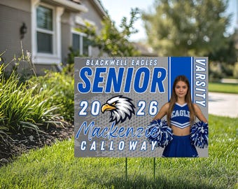 Custom Graduation Yard Sign, Senior Yard Sign 2029, College Bound Sign, Personalized Graduation Sign, High School Senior Decor (YS1004)