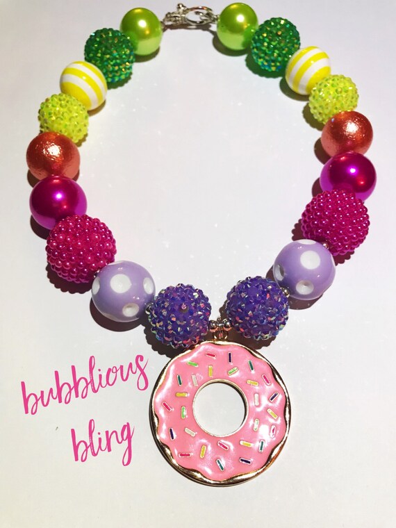 chunky bubblegum necklace