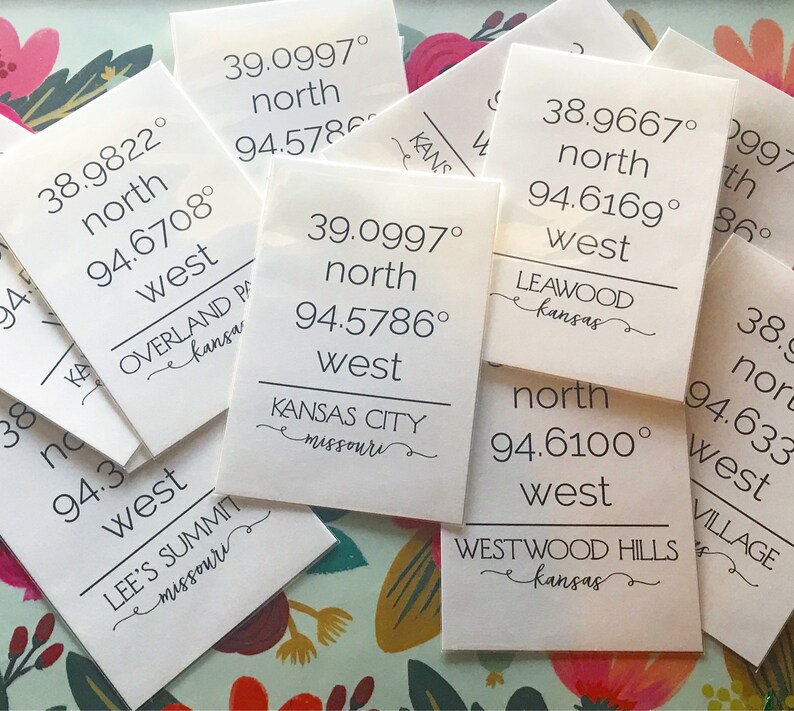 Home Coordinates Print - Etsy