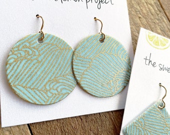 Ocean waves earrings