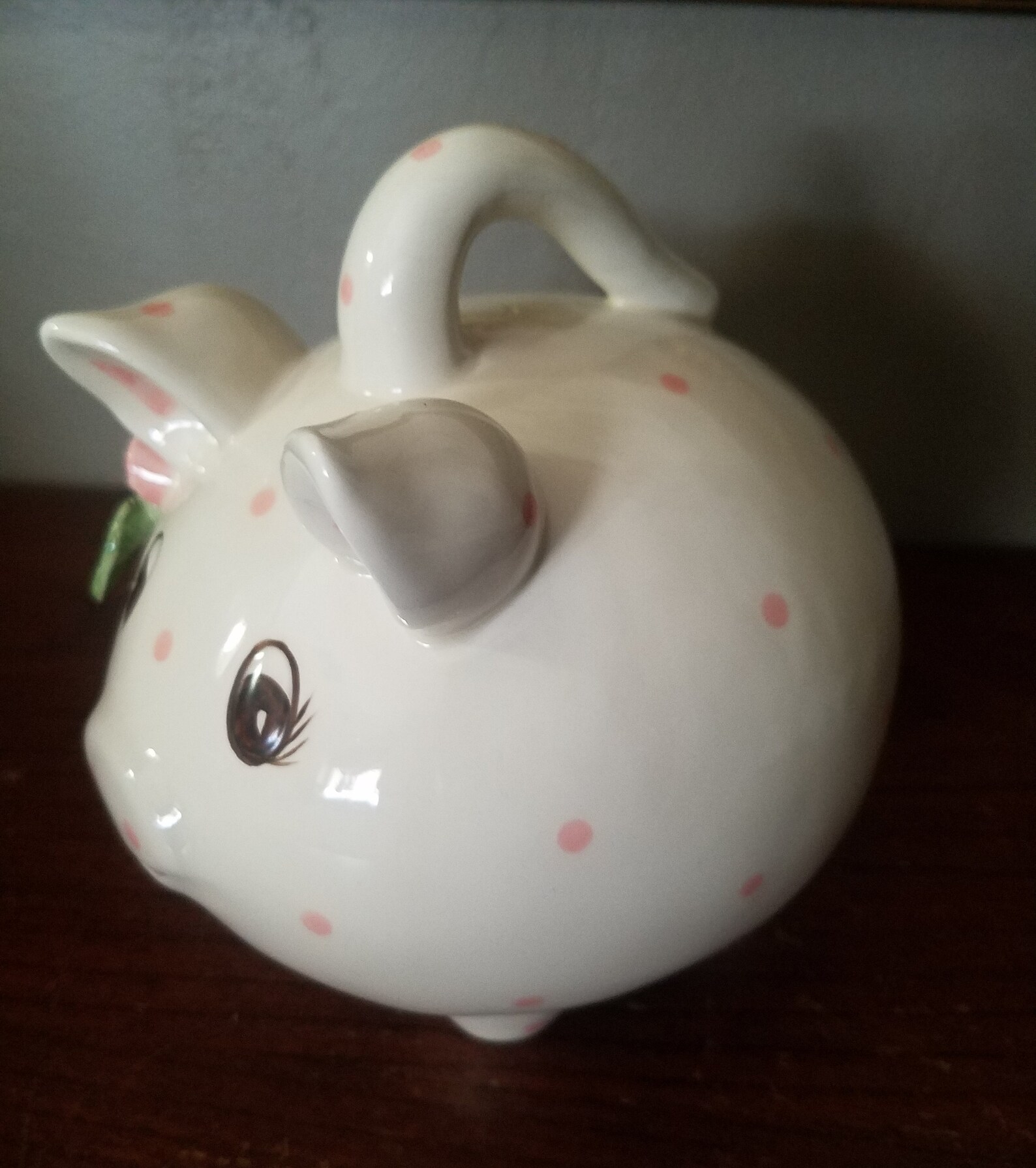 Vintage Mud Pie Girl Baby Pig Piggy Bank Flowers Etsy