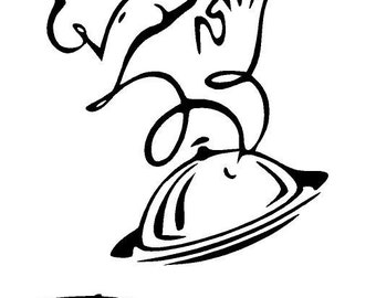 Chef&#39;s Pantry kitchen door decal