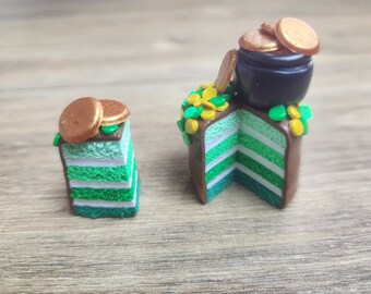 Miniature Dollhouse St Patrick's Day Cake
