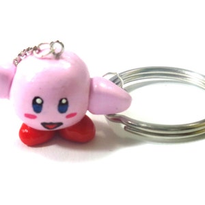 Miniature Kirby Keyring Charm