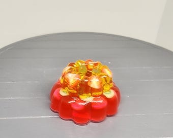 Miniature Dollhouse Strawberry Lemonade Fruit Jello Cake
