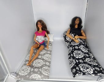Dollhouse 1:6 Scale Set Of Two Sleeping Bags
