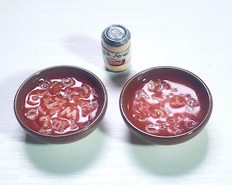 Artisan Dollhouse Miniature Alphabet Soup Dinner