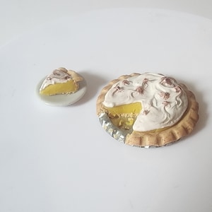 Dollhouse Miniature Lemon Meringue Pie