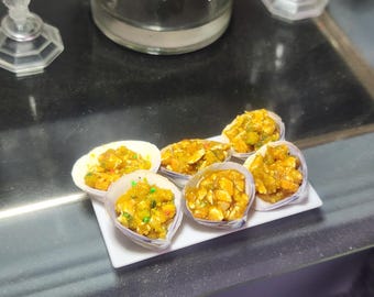 Miniature Dollhouse 1/6 Large Stuffed Clams