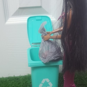 Barbie garbage can sale