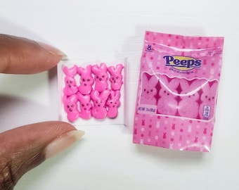 Dollhouse Miniature Mini Brands Handmade Easter Peeps