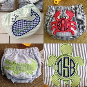 Waterproof Seersucker Swim Diaper Covers image 2