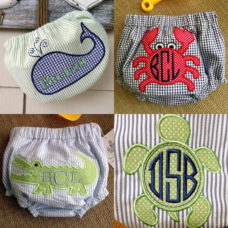 Waterproof Seersucker Swim Diaper Covers image 2