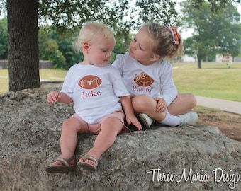 Football Applique Toddler T-Shirt, Personalized