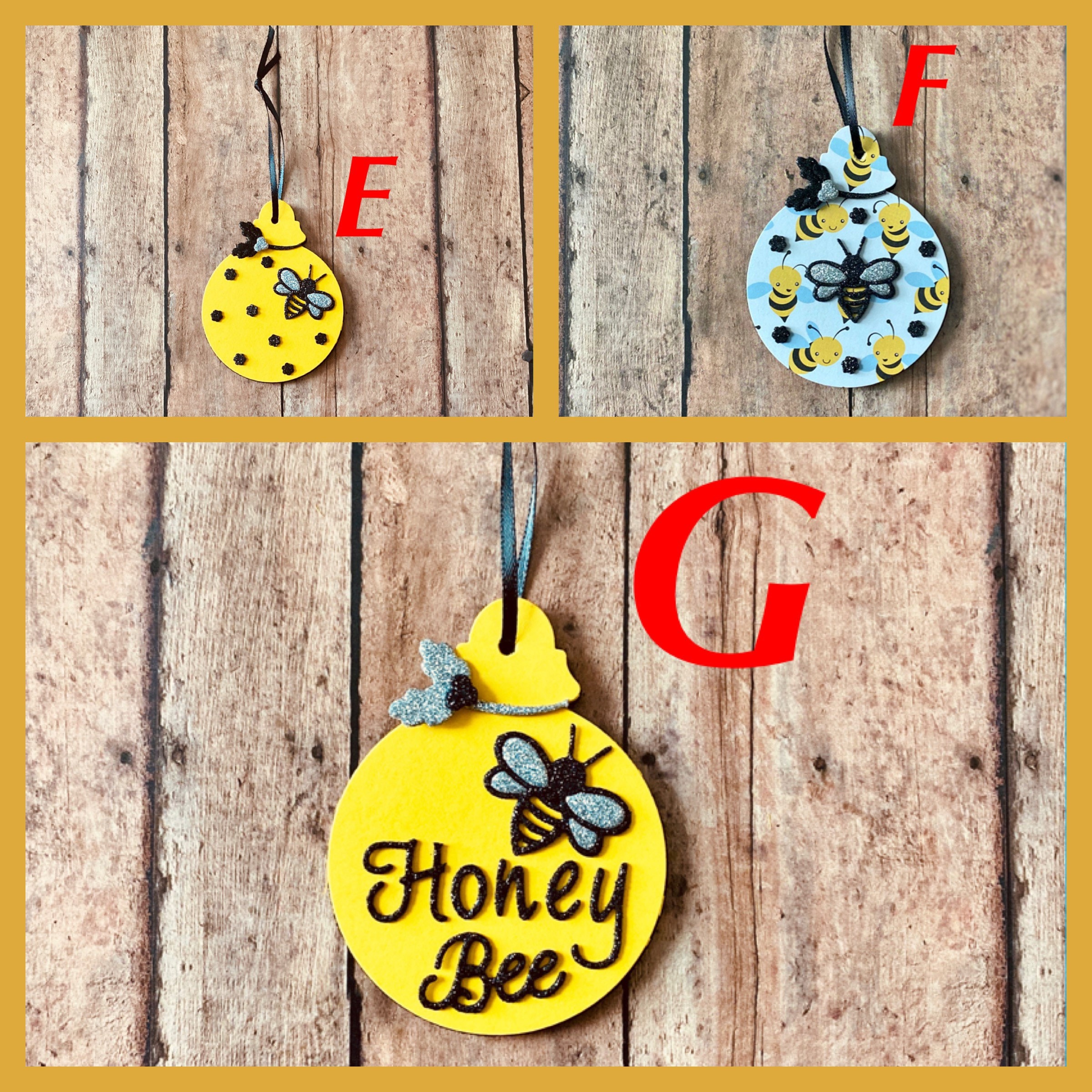 Bee Ornament Honey Bee Bumble Bee gift for her Honey Bee Etsy