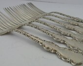 Louis XV Solid Sterling Forks James Swarthout 7 1 2in
