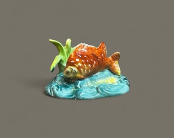 Antique Dresden Saxony Carl Thieme Fish Figurine