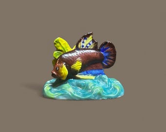 Antique Dresden Saxony Carl Thieme Fish Figurine
