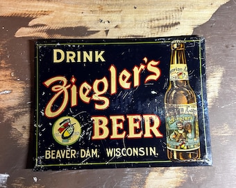 Antique Zieglers Beer Sign