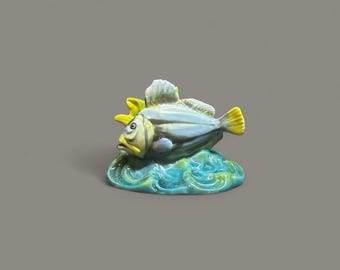 Antique Dresden Saxony Carl Thieme Fish Figurine