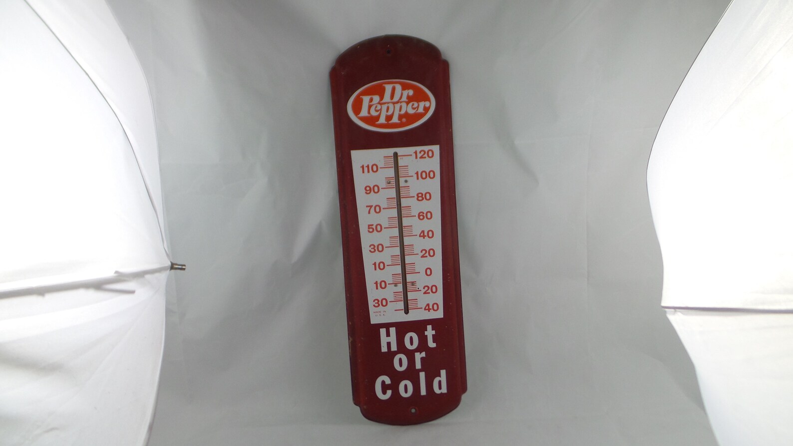 Dr Pepper Hot or Cold Thermometer Works 27x8inches Etsy