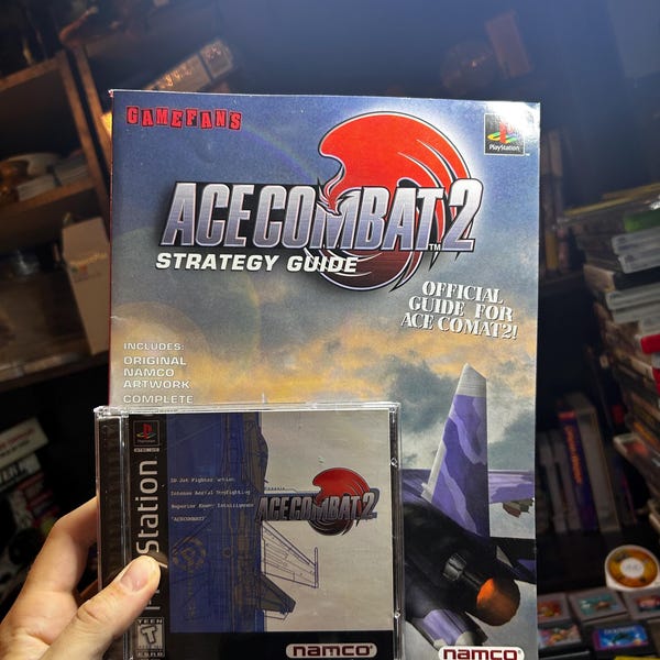 PS1 Ace Combat 2 + Guide Like new Condition
