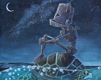 Sea Turtle Bot- Robot Painting