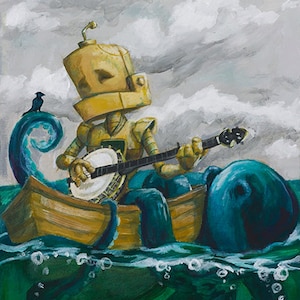 Octo Banjo-Bot Robot Painting