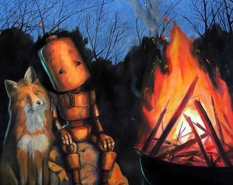 FIRE & FOX BOT Robot Painting
