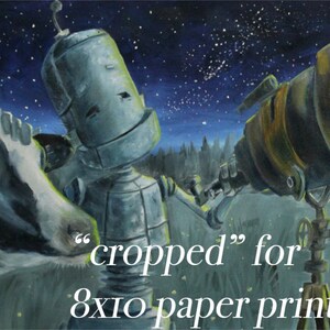 Among Us Bot Robot Painting Print image 2