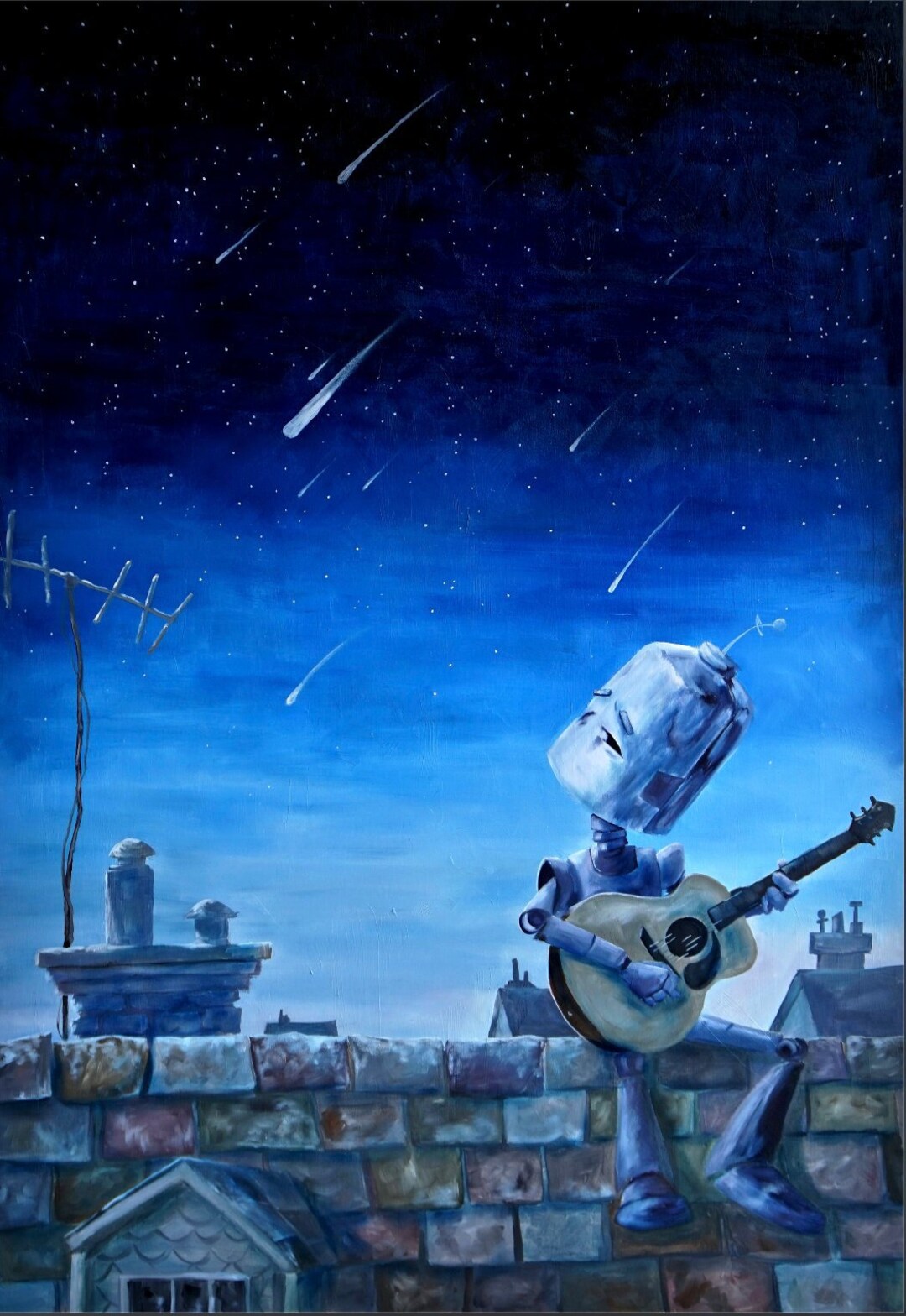 Meteor Bot METEOR BOT Robot Painting - Etsy