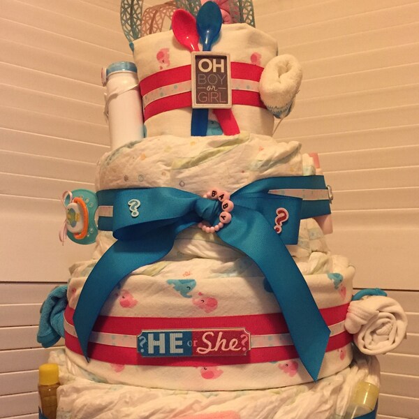 Twin Diaper Cake - Etsy