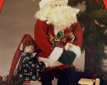 Sewing Pattern Santa and Elf - Popular - Best Seller - &quot;Santa and Me&quot; - All Cooped Up Designs Vintage - Nearly Sold Out