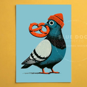 Pigeon Art Print | Pigeon Wall Art | Pigeon Poster | New York Wall Art | NYC Wall Art | New York Poster