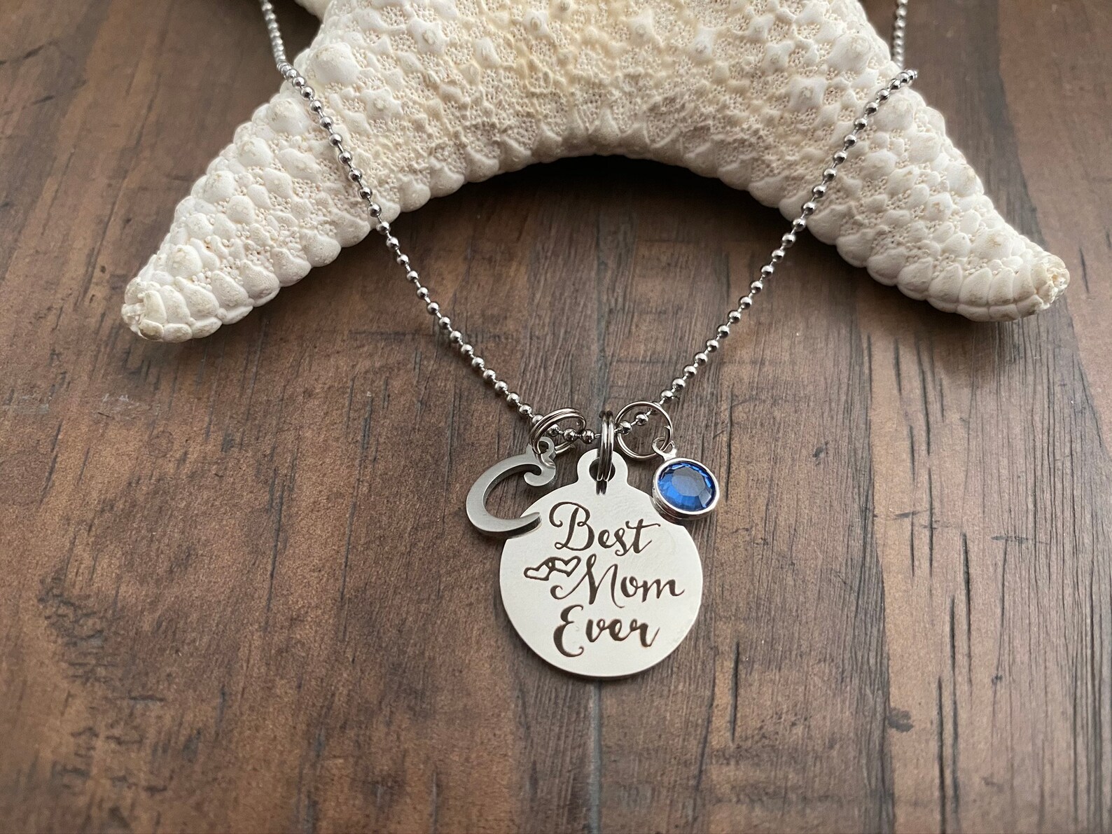 BEST MOM EVER Necklace / Stainless Steel Necklace Stainless Etsy
