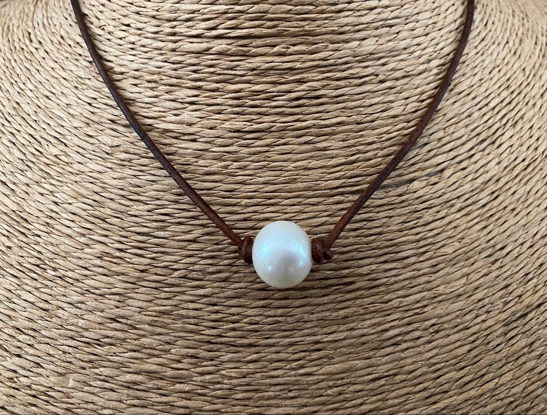 Piper Freshwater Pearl Charm Necklace Base in Ivory