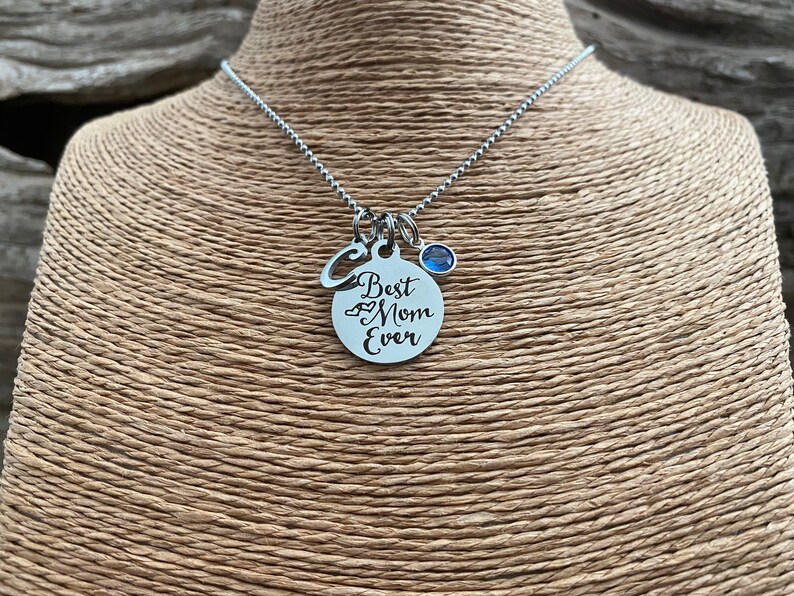 BEST MOM EVER Necklace / Stainless Steel Necklace Stainless Etsy