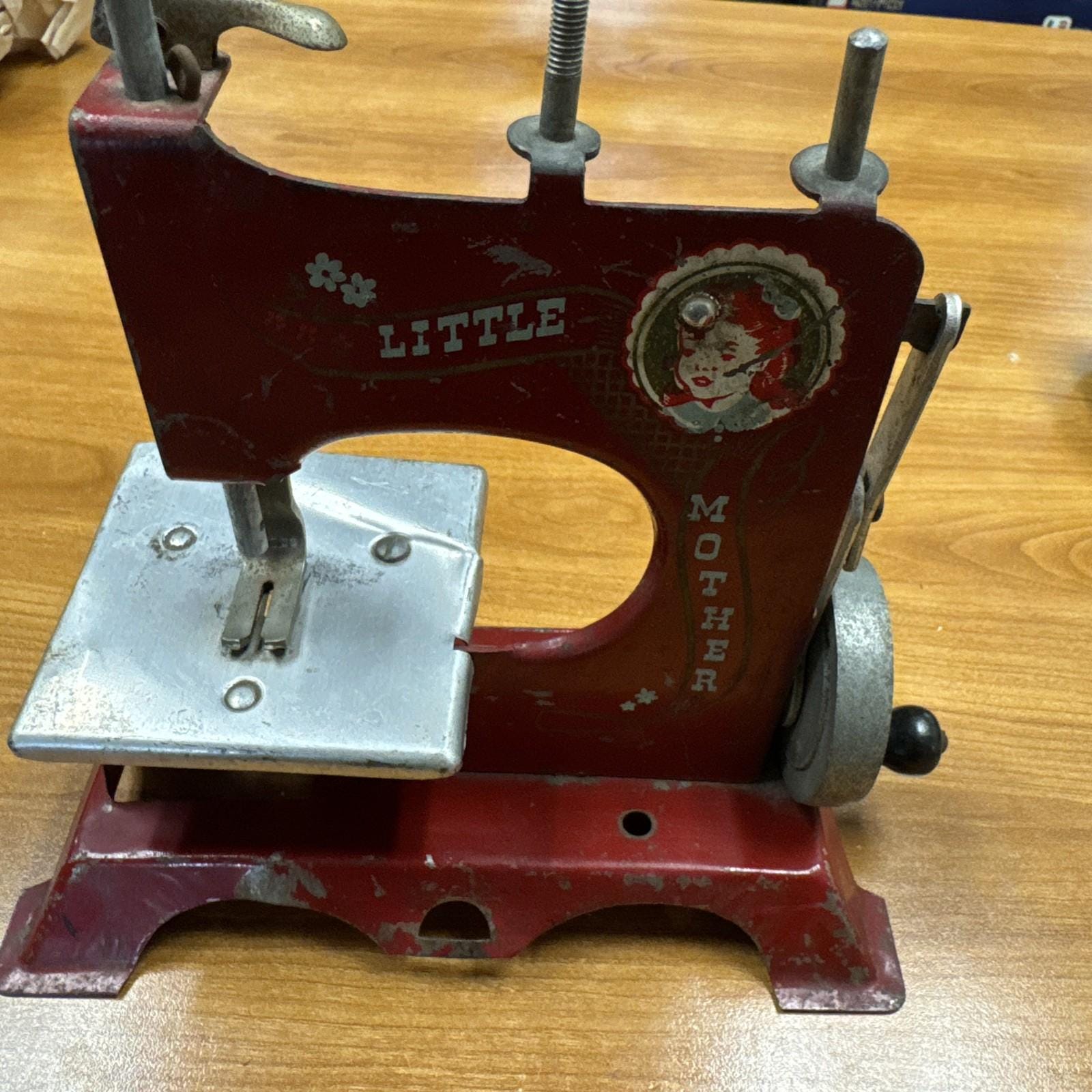 ビンテージ トイミシン リトルマザー 赤 LITTLE MOTHER スチール製 Vintage Little Mother Sewing Machine - Etsy