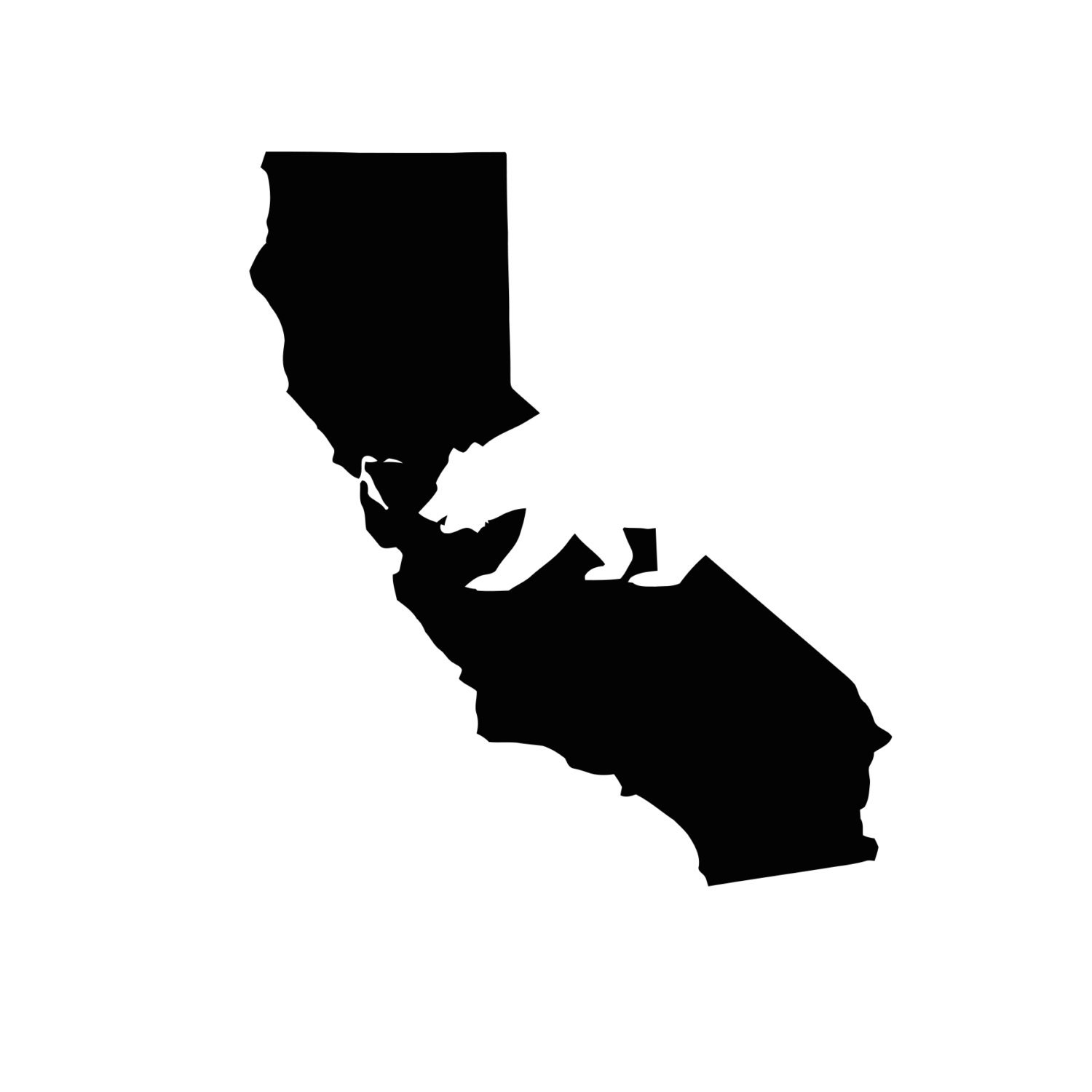California State And Bear Vinyl Decal Sticker New Car California State And Bear Vinyl Decal Sticker New Car