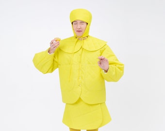 Lemon's jacket, Oversized silhouette, Fashion designer Item, Waterproof Bomber, Winter Jacket, New Collection Lemon Jacket, Collar detail,