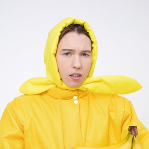 Pofkap - winterkap - sjaal gewatteerde sjaal - bandana sjaal puffer - mode sjaal 2022-2023 - Babyshka-stijl - gewatteerde hoofddoek