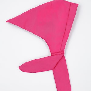 Écharpe à capuche, nylon, doublure polaire, écharpe à capuche moelleuse matelassée légère et chaude de couleur rose image 6