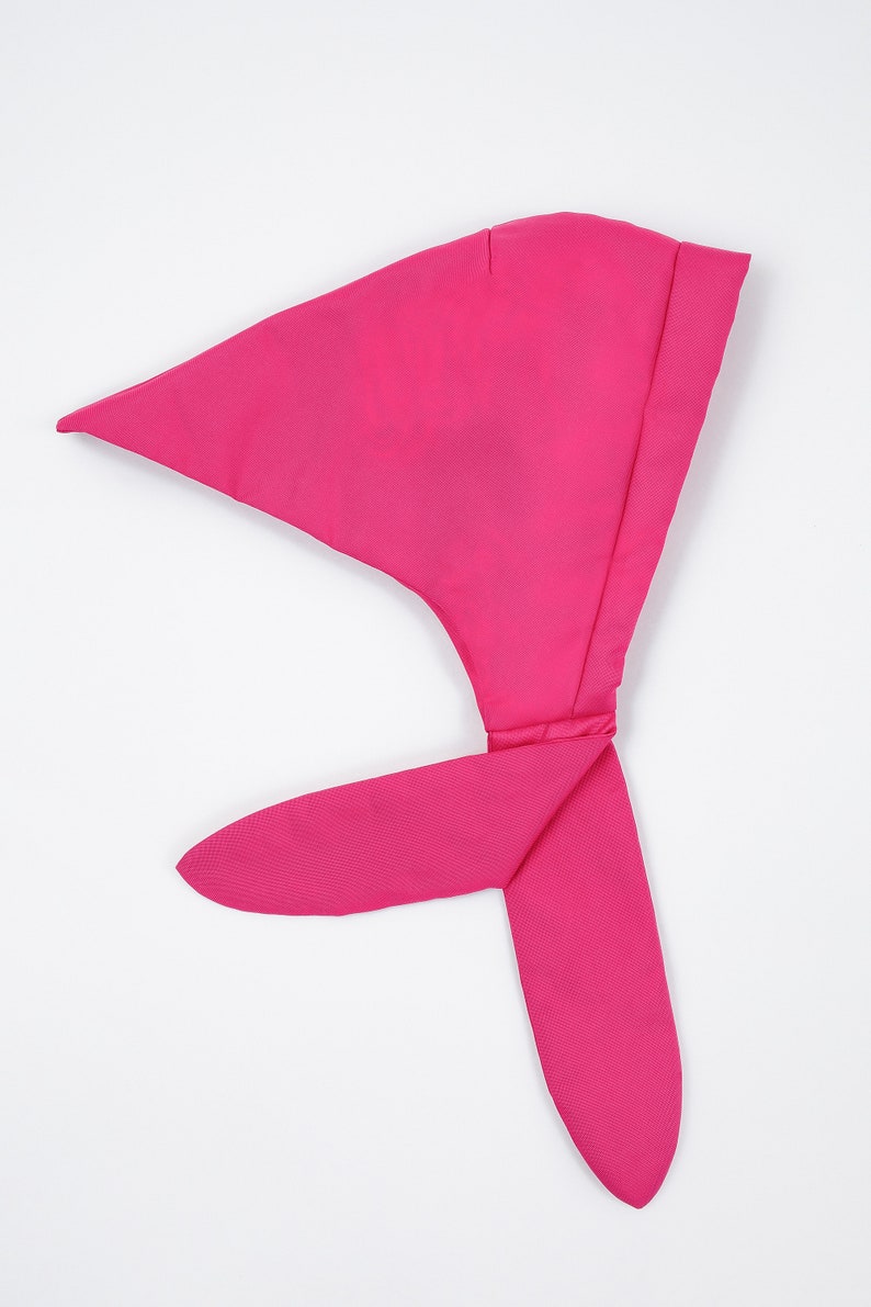 Écharpe à capuche, nylon, doublure polaire, écharpe à capuche moelleuse matelassée légère et chaude de couleur rose image 6