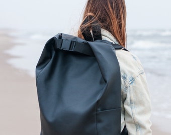 Backpack- large size bag- traveling backpack- functional bag- designer bag- unisex rucksack- minimalist style