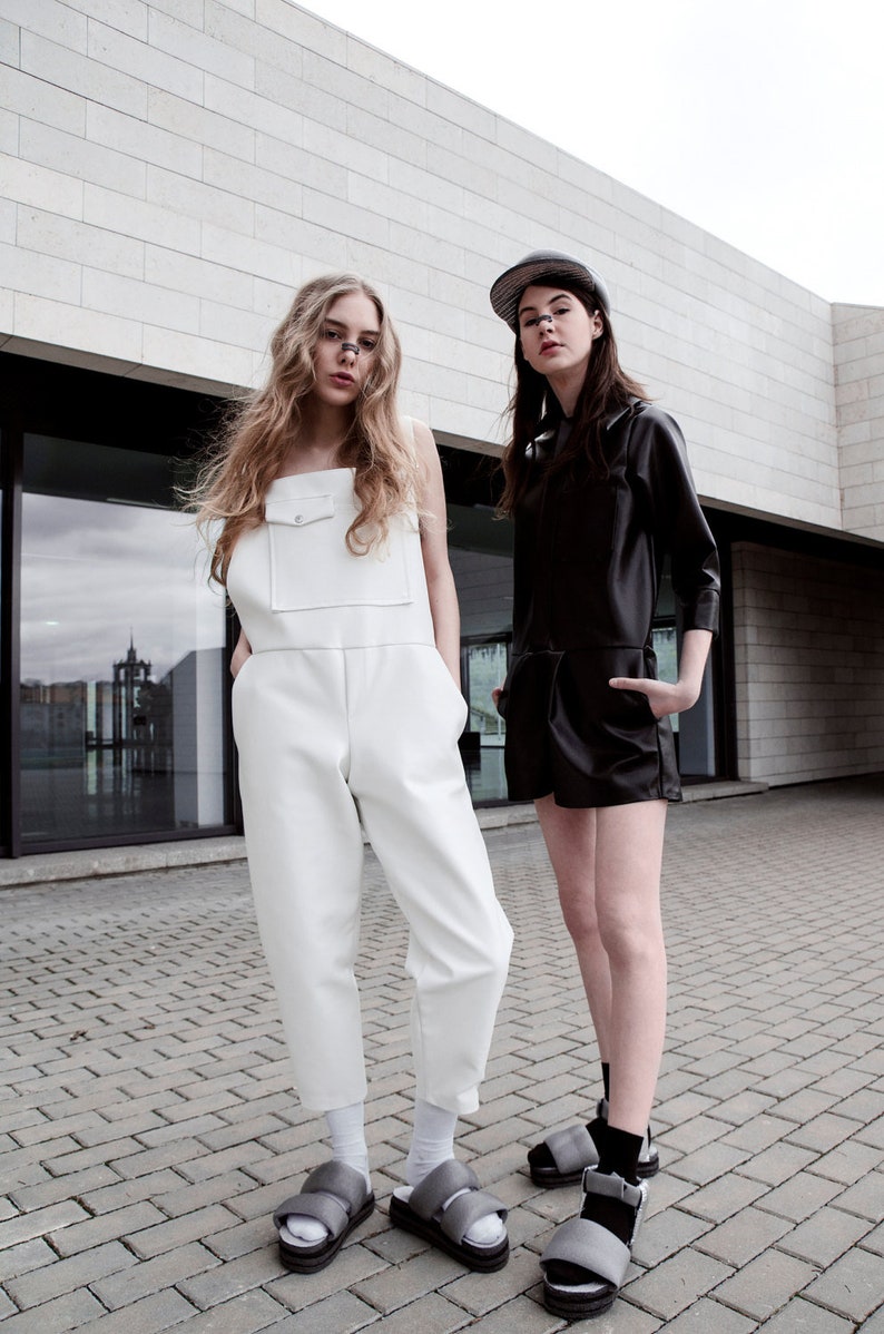 black long sleeve jumpsuit shorts