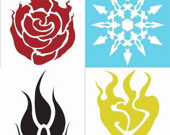 RWBY Vinyl Decals